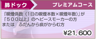 肺ドック　プレミアムコース